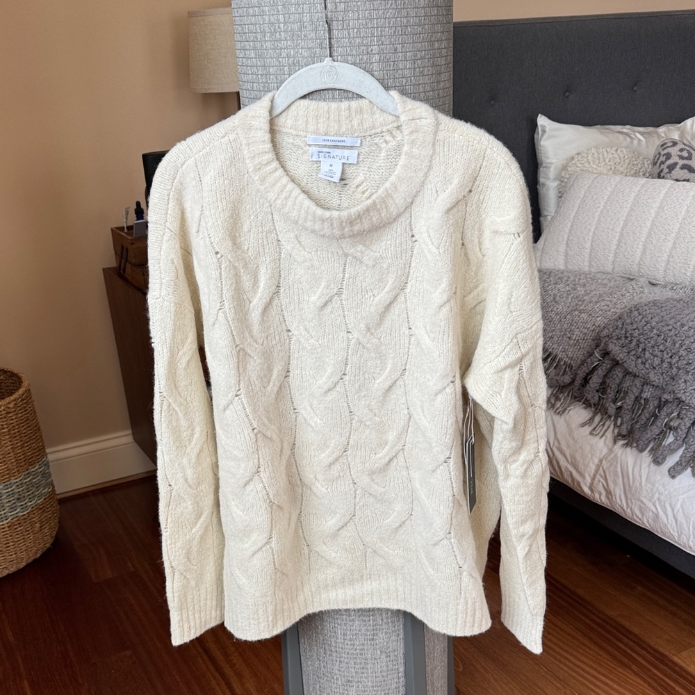 Ivory Cable Knit Sweater